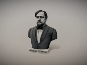 Бюст Клода Дебюссі для 3d друку 3D Принт Модель