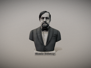 Claude Debussy bust for 3d print Modelo de Impressão 3D