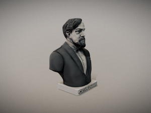 Claude Debussy bust for 3d print Modelo de Impressão 3D