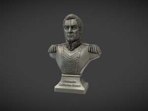 Almirante Guillermo Brown Busto 3D-printmodel