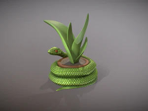 Pote de cobra ou plantador para impress&atilde;o 3D Modelo de impress&atilde;o 3D Modelo de Impressão 3D