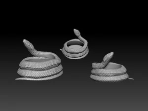 Snake pot or planter for 3d print 3D print model 3D Print Model