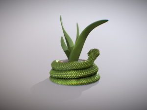 Snake pot or planter for 3d print 3D print model 3D प्रिंट मॉडल