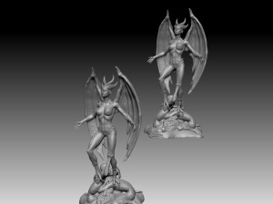 Lilith Goddess Statue Model do druku 3D