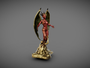 Lilith Goddess Statue Model do druku 3D
