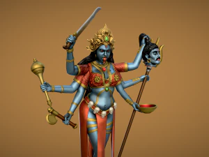 3D プリント用のカーリー女神 3Dプリントモデル