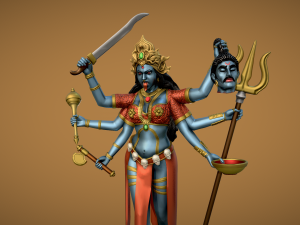 Kali Goddess for 3D print 3D प्रिंट मॉडल