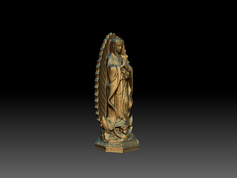 Our Lady of Guadalupe statue Modelo de Impressão 3D