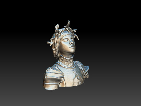 Joan of arc bust 3D print model 3D Print Model