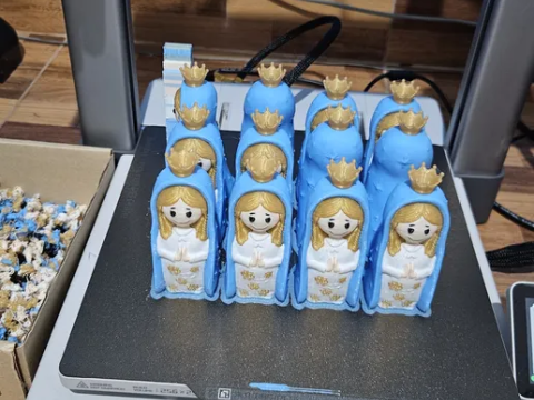 Virgen Porfis o Virgen Plis souvenir 3Dプリントモデル