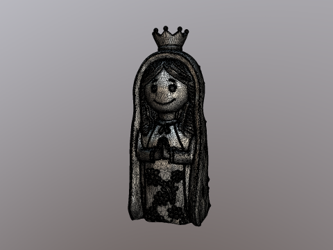 Virgen Porfis o Virgen Plis souvenir 3Dプリントモデル