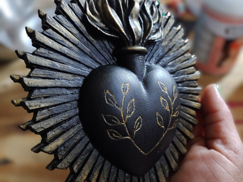 Sacred Heart Wall Ornament Modelo de impresión 3D