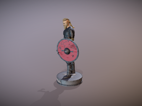 Ragnar Lothbrok from Vikings Figurine Modèles 3D en vedette