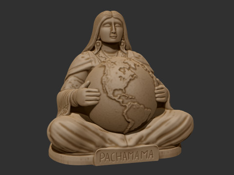 Pachamama totem statue 3D Print Model