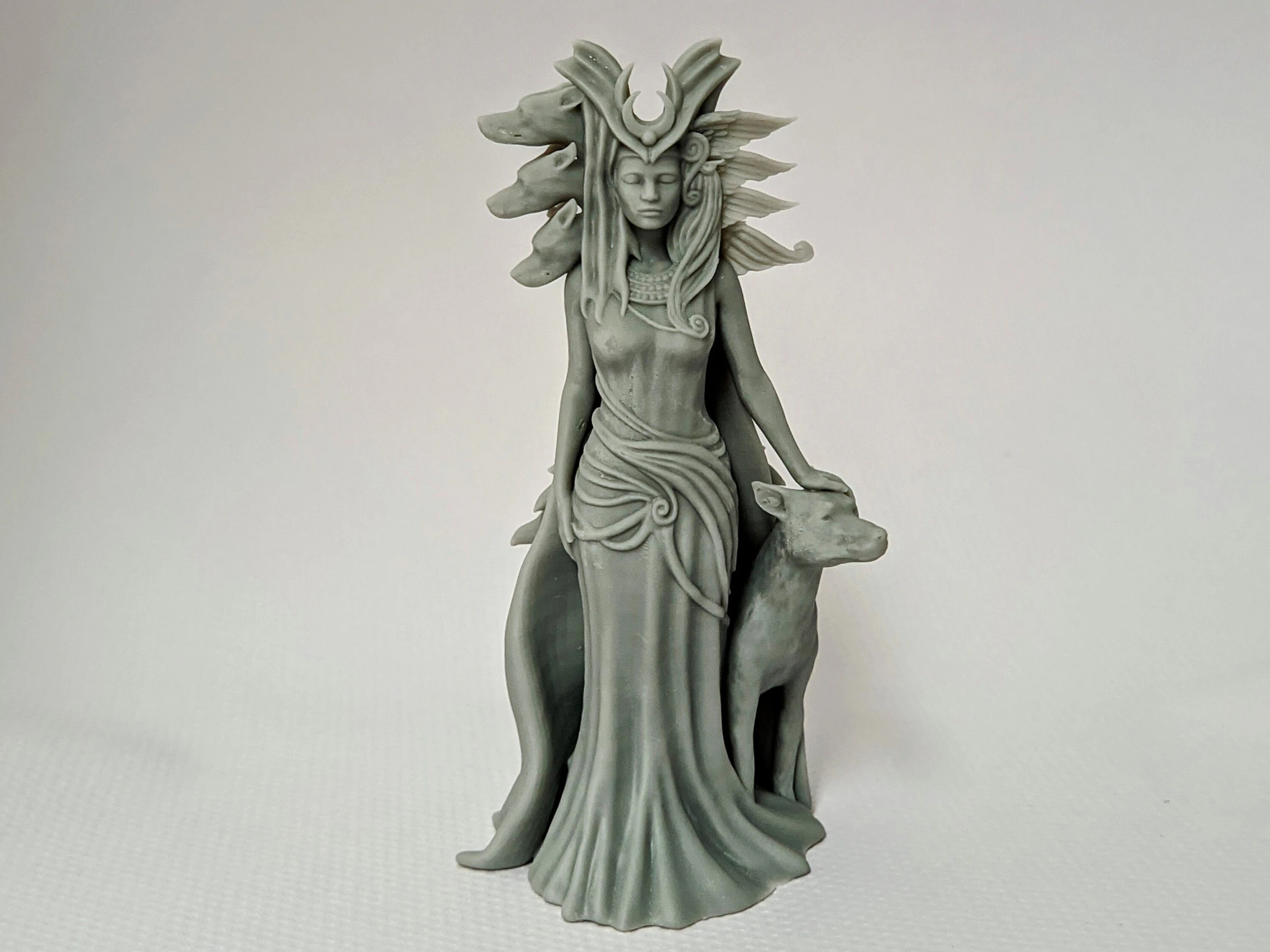 Hecate Goddess Statue 3D Print Model .c4d .max .obj .3ds .fbx .stl .blend 