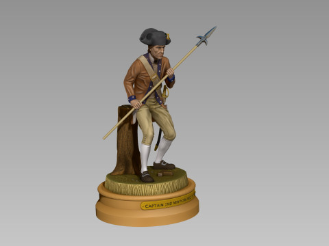 Soldiers of the Revolution Captain 3D 프린트 모델