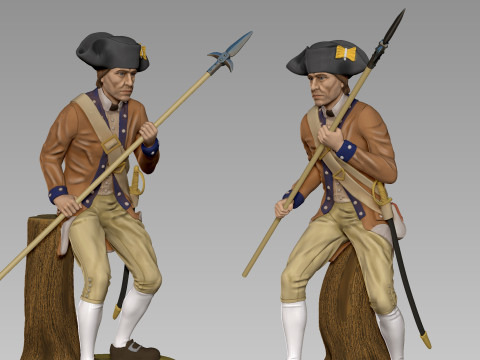 Soldiers of the Revolution Captain 3D 프린트 모델