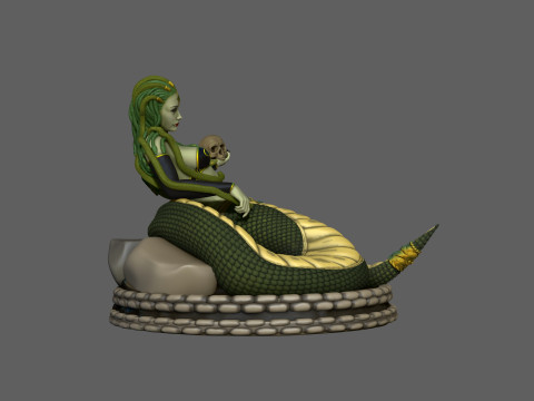 Medusa Statue Gorgon Goddess Greek Modelo de impresión 3D