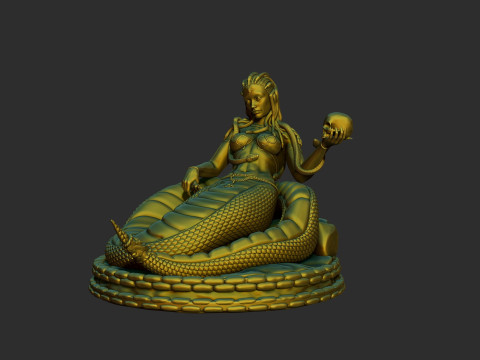 Medusa Statue Gorgon Goddess Greek Modelo de impresión 3D