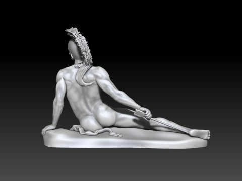 Achilles wounded by an arrow in the heel 3D-Druckmodell