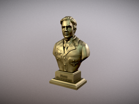 Bust of Pierre Clostermann 3D Принт Модель