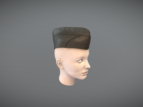 Garrison Cap 3D printable 3Dプリントモデル