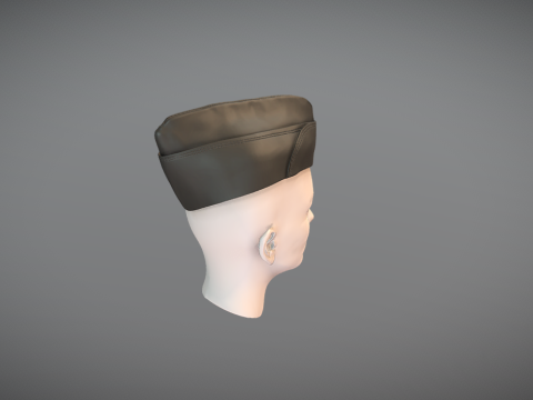 Garrison Cap 3D printable 3Dプリントモデル