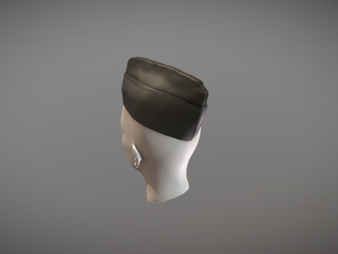Garrison Cap 3D printable 3Dプリントモデル