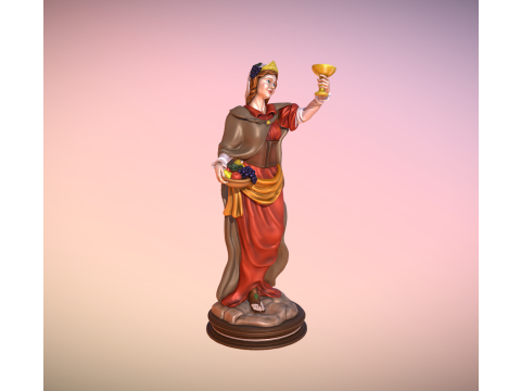 Autumn statue for 3D printing Modèles 3D en vedette