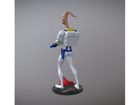Earthworm Jim figurine 3D Print Model