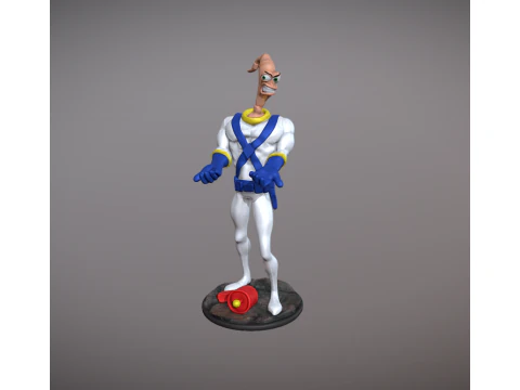 Earthworm Jim figurine 3D Print Model