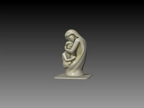 The Mother sculpture decorative gift 3D Print Model
