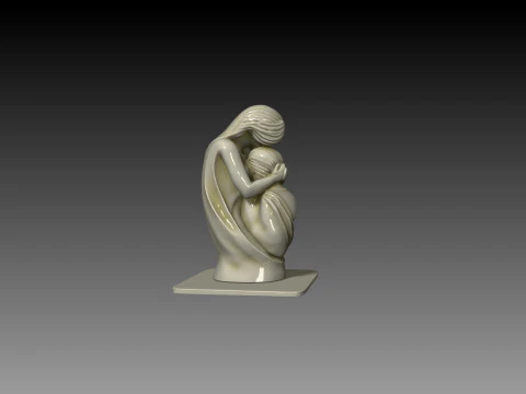 The Mother sculpture decorative gift 3D Print Model