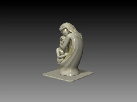 The Mother sculpture decorative gift 3D Print Model