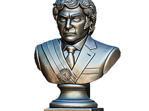 Bust of the President of Argentina Javier Milei 3D Print Model