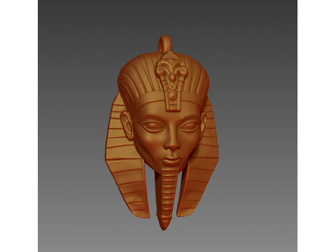 Egyptian Pharaoh pendant or earring Modèles 3D en vedette