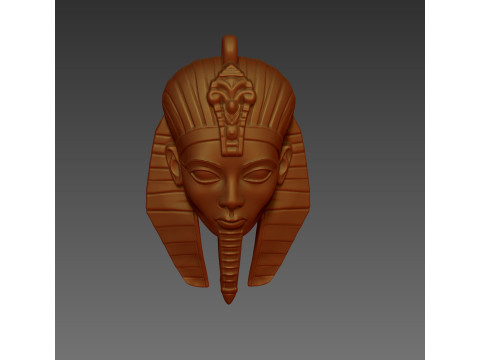 Egyptian Pharaoh pendant or earring 3D Принт Модель
