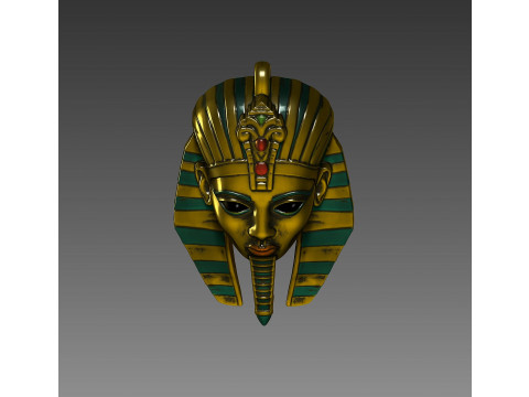 Egyptian Pharaoh pendant or earring 3D Принт Модель