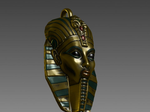 Egyptian Pharaoh pendant or earring 3D Принт Модель