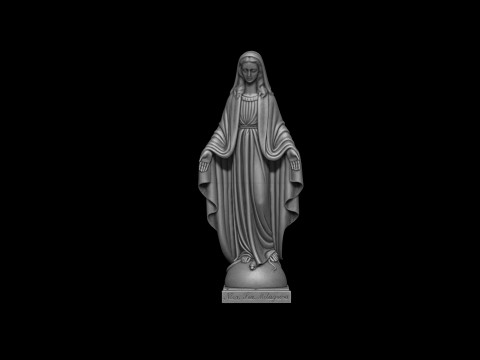 Virgin Miraculous Medal - Virgen Medalla milagrosa Restaurad Modèles 3D en vedette