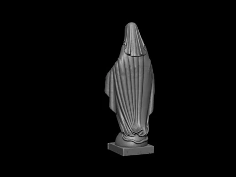 वर्जिन चमत्कारी पदक - विर्जेन मेडला मिलग्रोसा रेस्टॉरैड 3D प्रिंट मॉडल