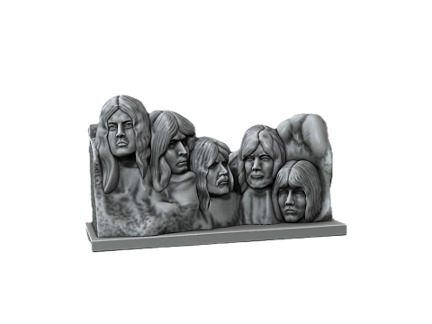 Deep Purple in Rock sculpture Rushmore mountain 3D Принт Модель