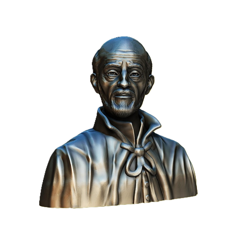 Bust of Saint Joseph Calasanz 3Dプリントモデル .c4d .max .obj .3ds .fbx .stl .blend