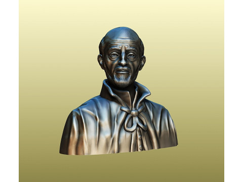 Bust of Saint Joseph Calasanz 3Dプリントモデル