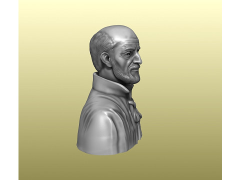 Bust of Saint Joseph Calasanz 3Dプリントモデル
