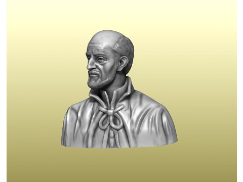 Bust of Saint Joseph Calasanz 3Dプリントモデル