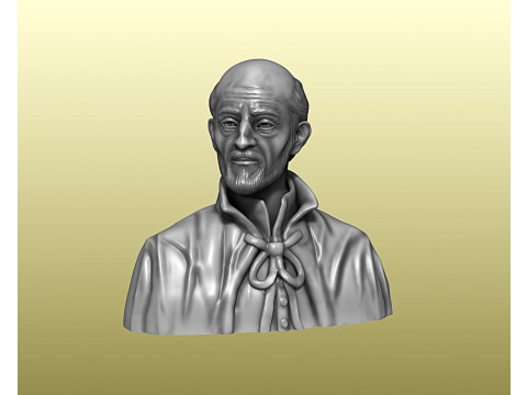 Bust of Saint Joseph Calasanz 3Dプリントモデル