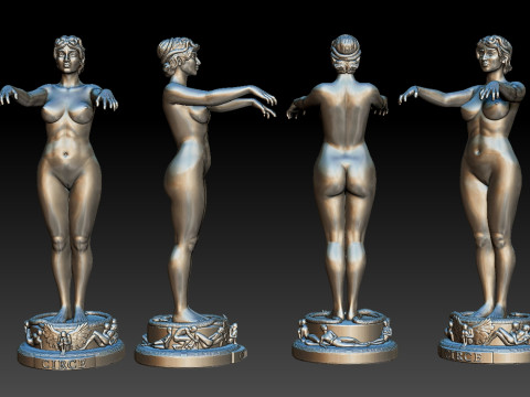 Statue of Circe version 2 3D 프린트 모델