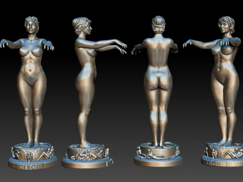 Statue of Circe version 2 3D Print Model
