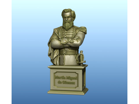 Bust of Martin Miguel de Guemes Modelo de Impressão 3D